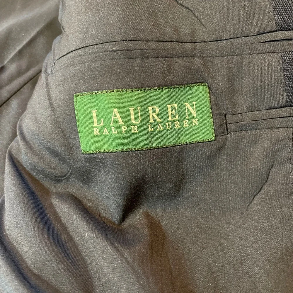 Lauren Ralph Lauren Mens Navy Blue 100% Wool 2-Button Blazer Gold Buttons‎ 43R